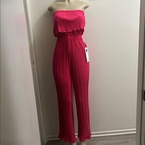 Pink Sleeveless Jumpsuit